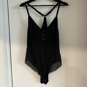 Adore Me 2x jersey and lace body suit